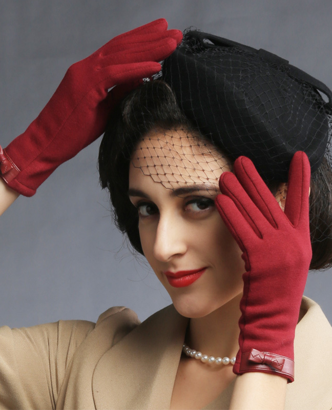 Vintage Bow leather gloves Vintage Bow leather gloves