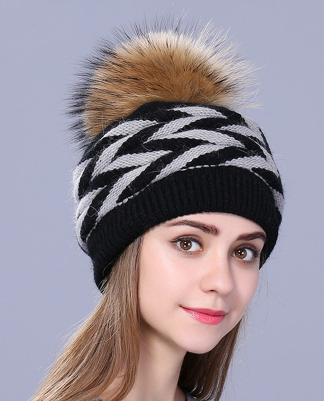 Double-deck Rabbit fur winter hat Double-deck Rabbit fur winter hat