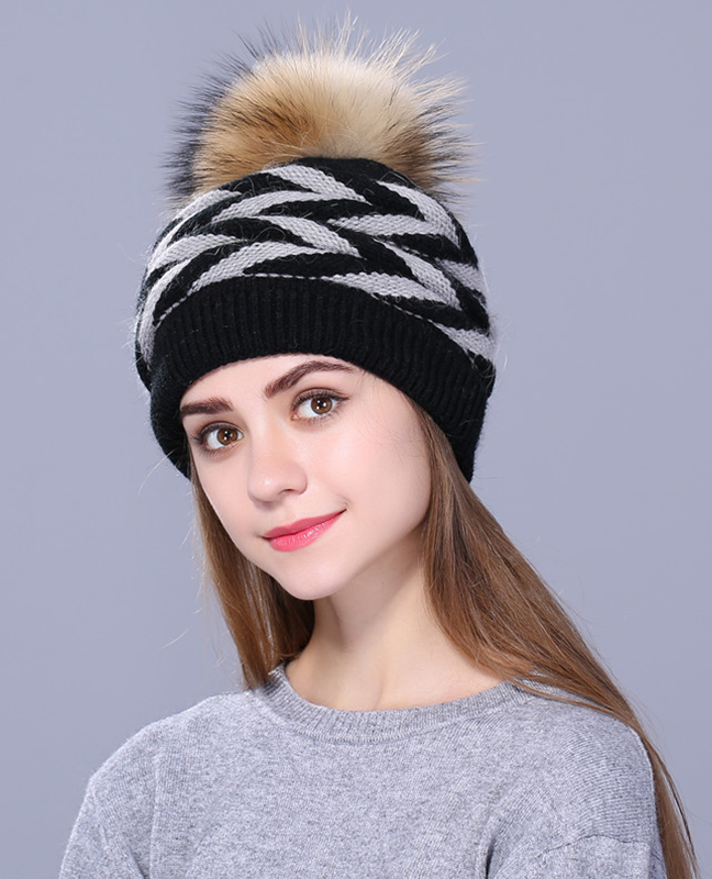 Double-deck Rabbit fur winter hat Double-deck Rabbit fur winter hat