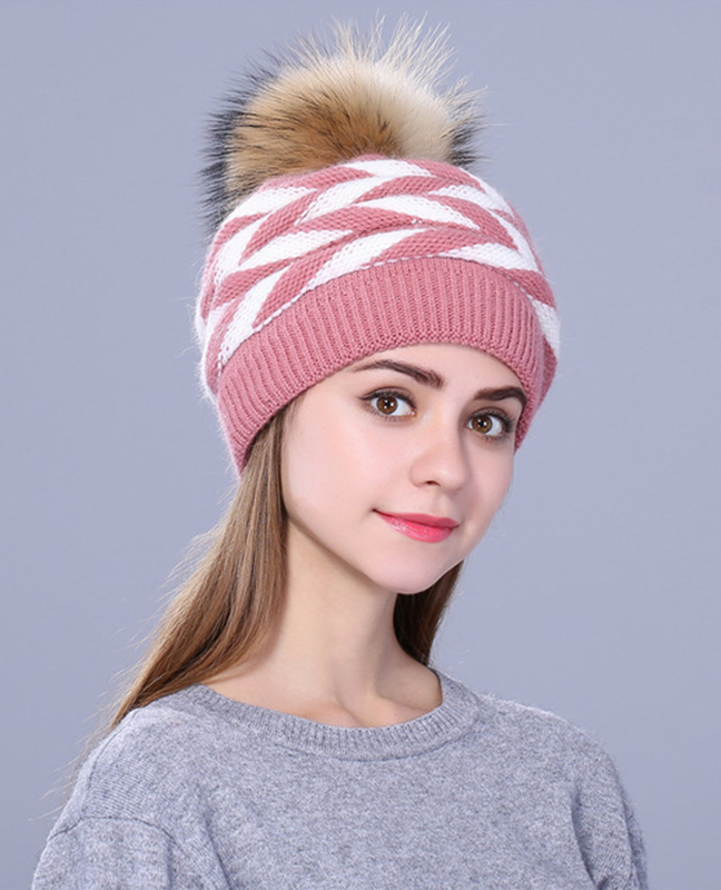 Double-deck Rabbit fur winter hat Double-deck Rabbit fur winter hat