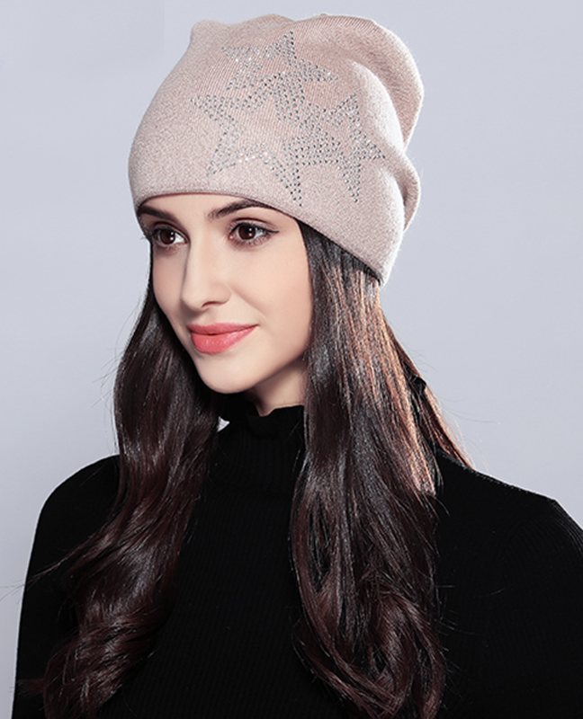Five-Pointed Stars Knitted Beanie Five-Pointed Stars Knitted Beanie