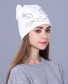 Flannelette cute beanie